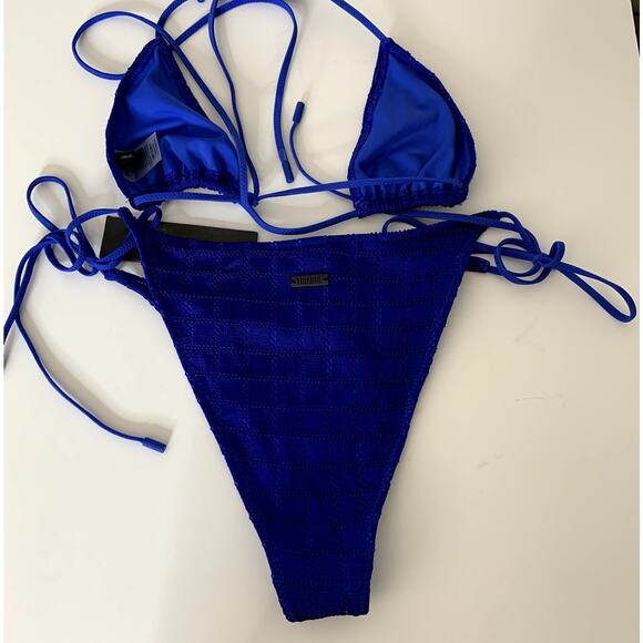 Triangl Vinca Balearic Blue Set Womens New LAage - Picture 3 of 16